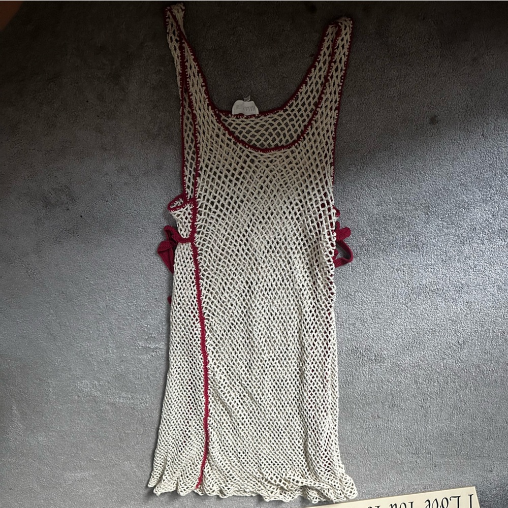 Anthropologie Bel Kazan Crochet Maxi Swim Cover